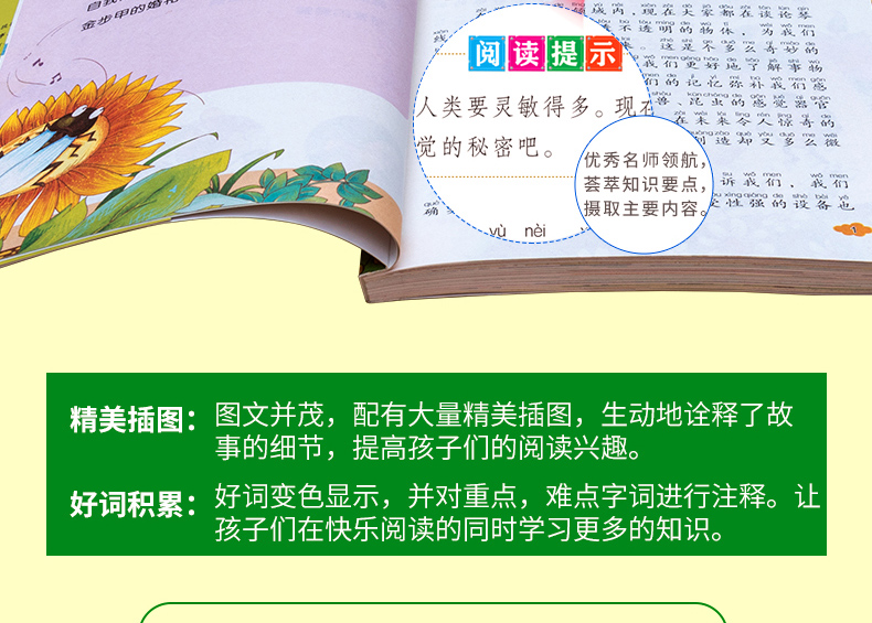 老师推荐5册彩图注音版昆虫记鲁滨孙漂流记钢铁是怎样练成的爱的教育海底两万里一二三年级课外必读儿童文学校园励志书籍故事书