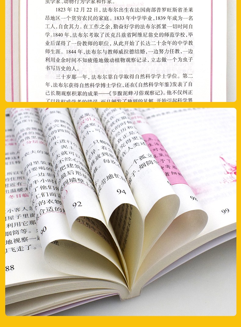 昆虫记 学生课外世界文学名著精读丛书 非注音青少版 法布尔 科普青无障碍阅读文学故事阅读书籍 少儿童书籍初中生课外必读物 正版