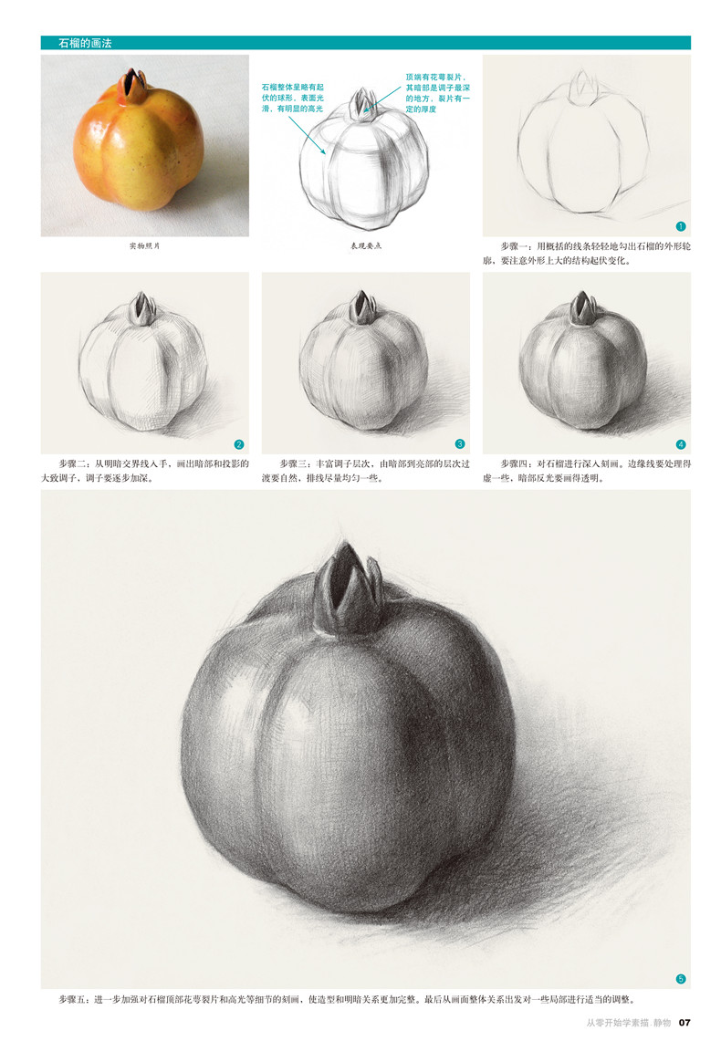 從零開始學素描靜物零基礎自學入門速寫美術鉛筆畫繪畫素描基礎教程
