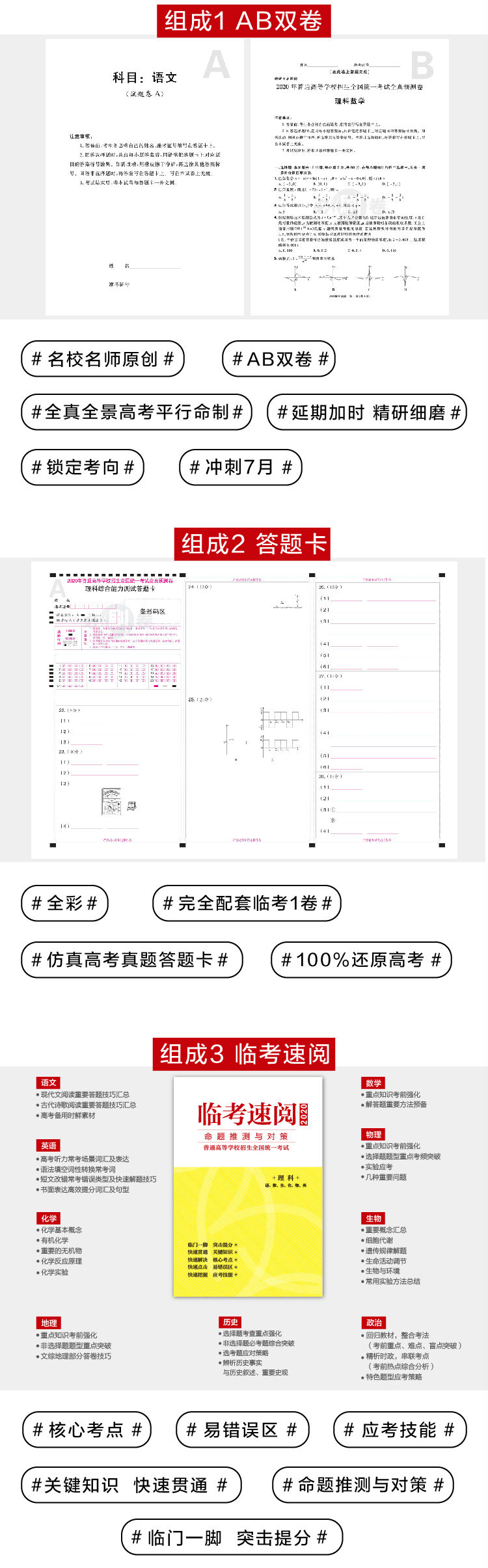 《2020版 高考必刷卷 临考1卷 文科