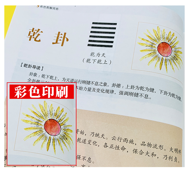 彩图注解【易经】一看就懂 简单易学 彩图精装周易全书正版彩绘全注全译全解诠释图解易经入门中国国学