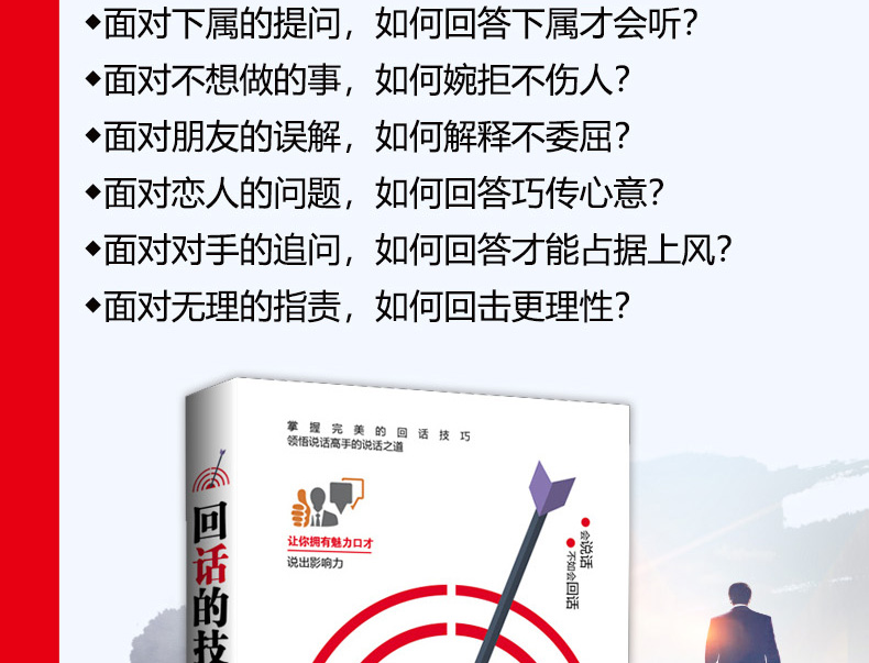 回话的技术 掌握完美的回话技巧领悟说话高手的说话之道 刘磊/著 吉林文史出版社  提高销售技巧人际交往口才训练书籍 推荐
