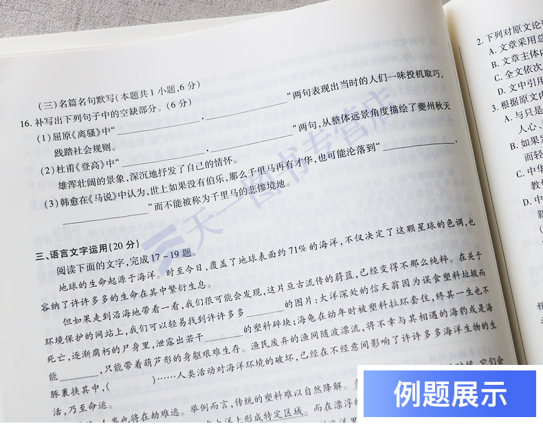 2020新版天一高考提分卷语文名师原创16套全国卷高考模拟试卷汇编高中高二高三总复习资料新课标金考卷高考语文冲刺模拟卷备考2020