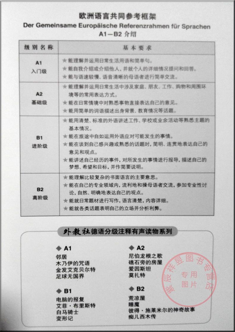 正版图书 彼得施莱米尔的神奇故事/外教社德语分级注释有声读物系列B2 高阶级 德语读物 汉语注解 MP3免费下载 全彩印刷