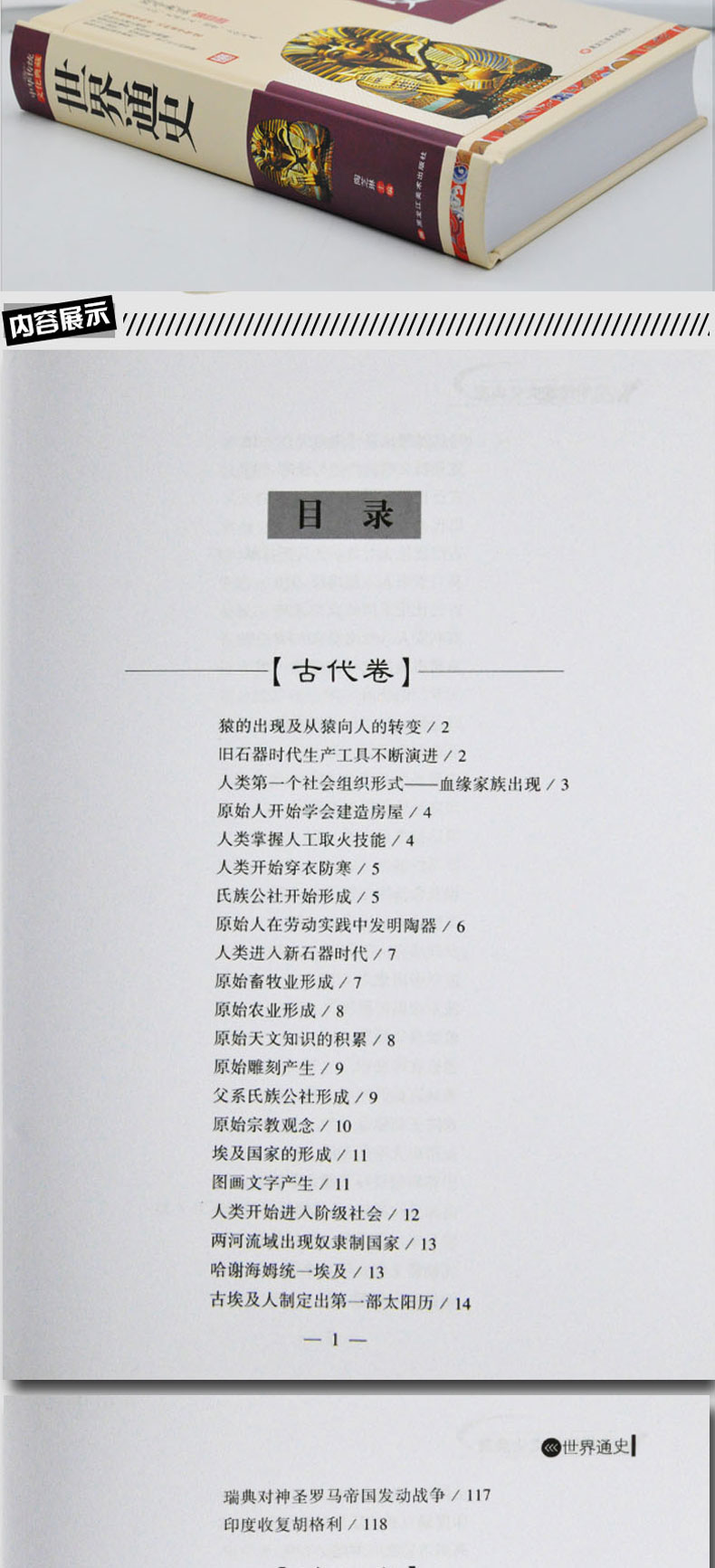 【正版好书包邮】时间简史 物种起源 世界通史（共3册） 科普读物书插图版  自然科学 未来宇宙 人类简史国学经典书籍