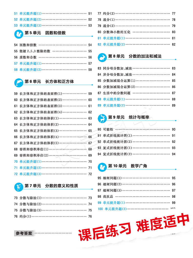 2020版乐学应用题五年级全一册上下册通用小学生5年级应用题练习题教材同步应用题练习册题卡应用题天天练课后作业家庭作业应用题