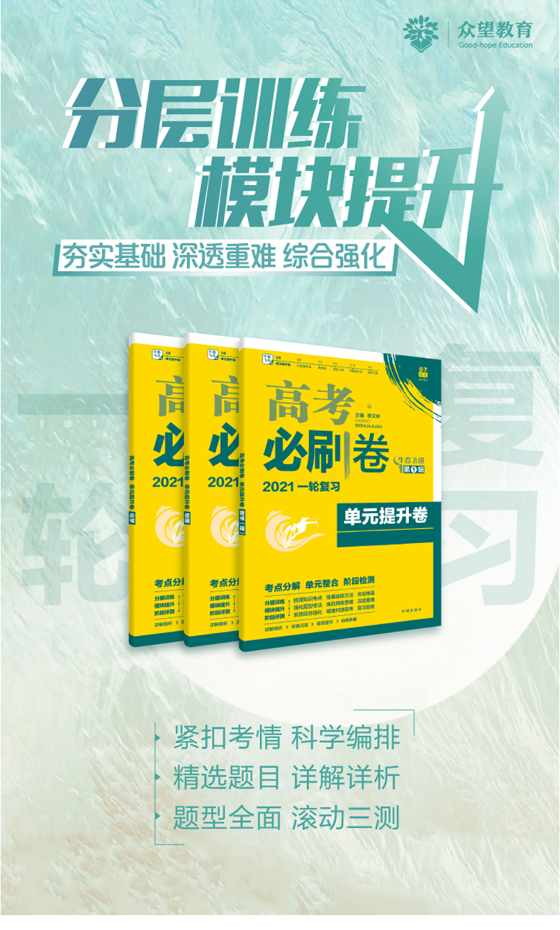 2021年高考必刷卷单元提升卷理数物理化学生物全国卷高考数理化生高频考点考向练习题高考理科一轮二轮总复习单元测试模拟练习刷卷