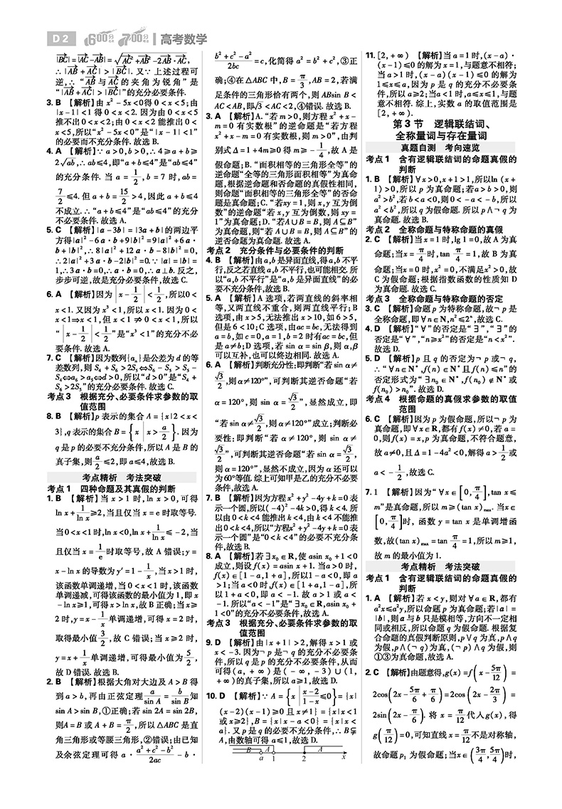 2021高考600分考点700分考法A版高考理数高三高考理科数学全程总复习知识讲解资料练习题一轮二轮总复习教辅书高考总复习600分考点