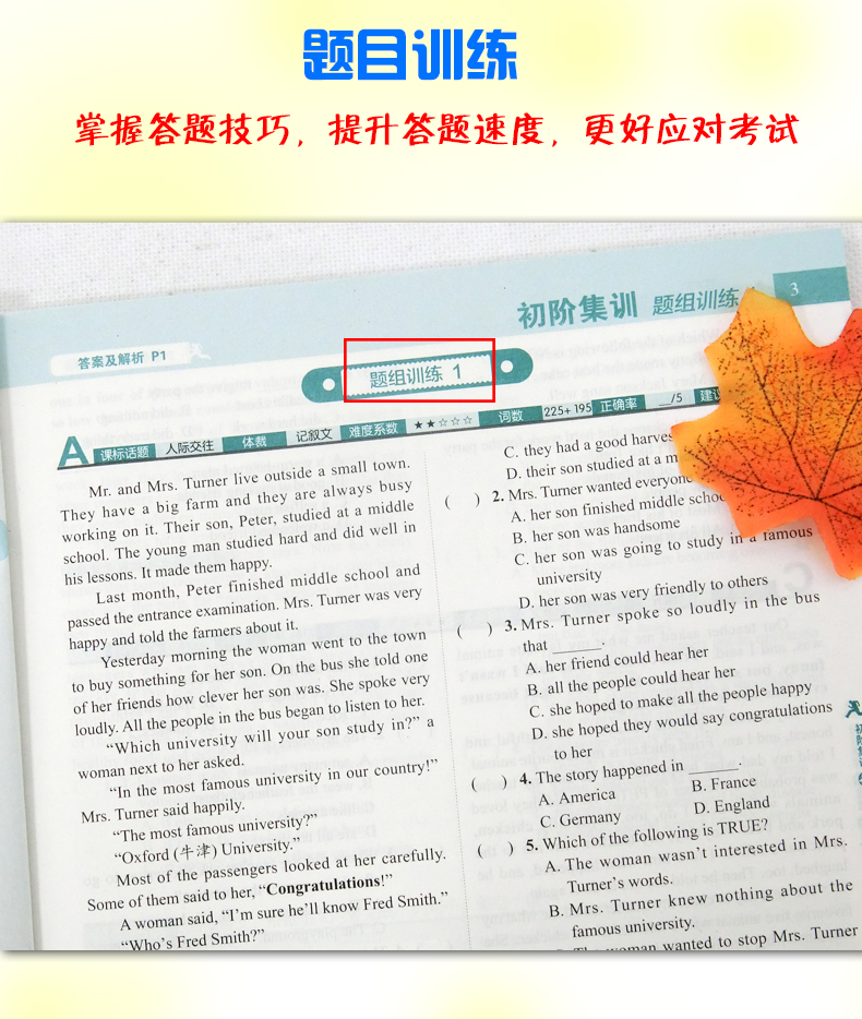 2020版进阶集训 初中英语九年级中考阅读理解 九年级中考英语阅读理解强化练习初中英语复习资料 初中9年级英语阅读理解练习题