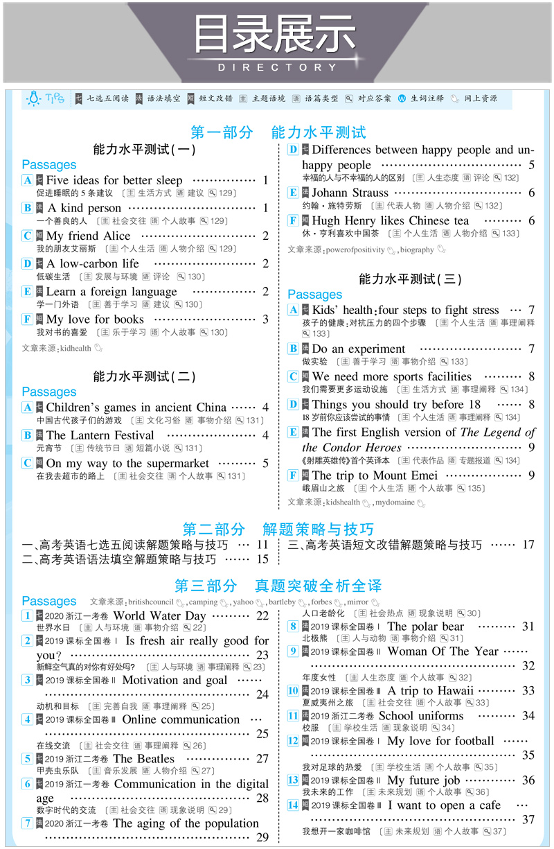 高一三合一2021版高一七选五阅读语法填空与短文改错高中复习三合一英语专项复习资料新题型专题训练教辅五年高考三年模拟高中英