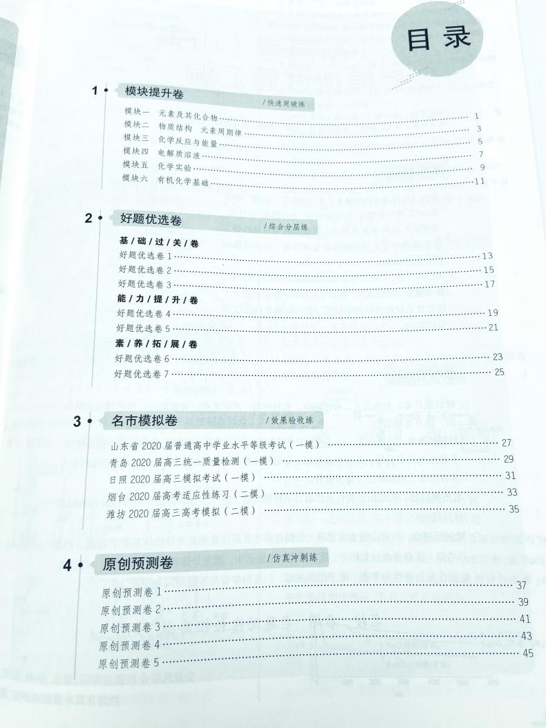 2021版山东新高考高考模拟试题汇编化学一线名卷模拟卷高考模拟试题化学山东专版高考试题精选高考试卷专项练习考前模拟卷曲一线
