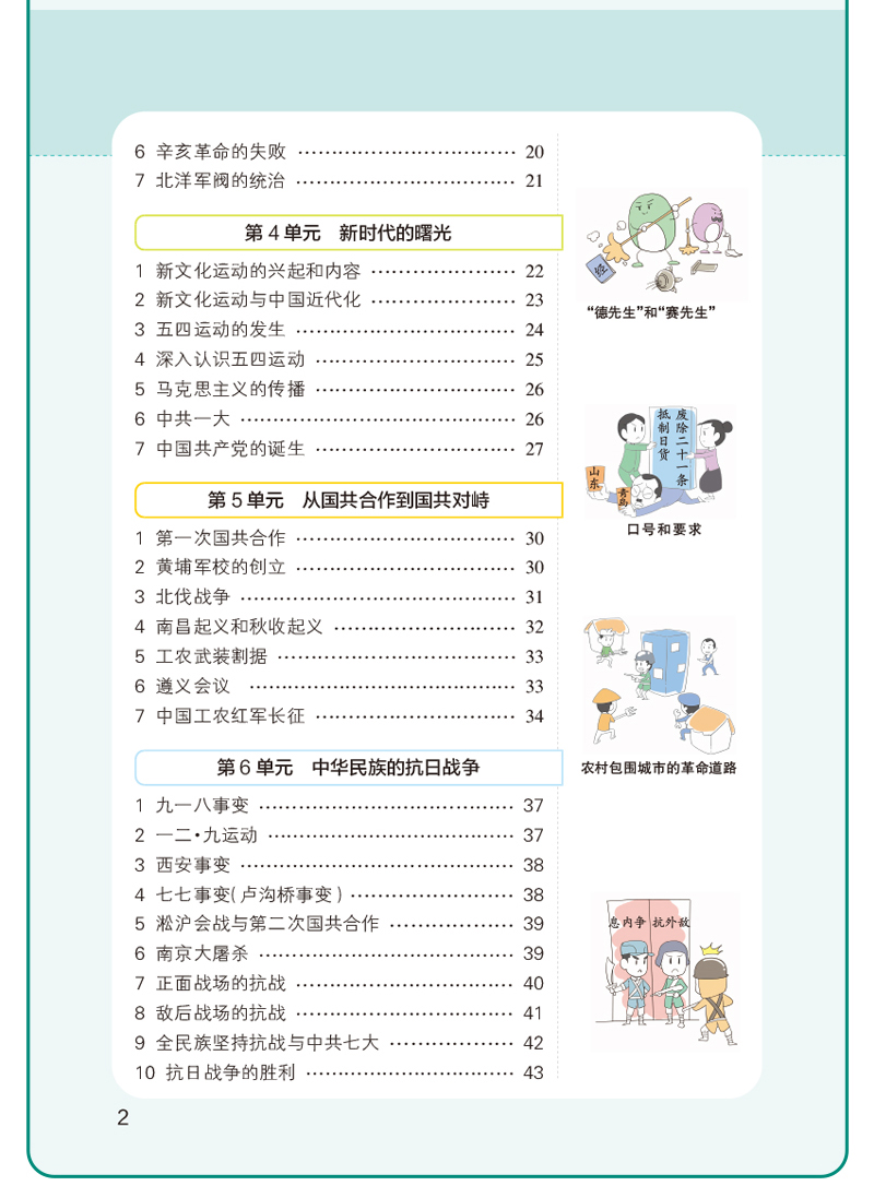 PASS pass绿卡图书2021版绿卡学霸速记 八年级历史通用版上册下册教材辅导资料书同步全解全析初二8八年级历史教辅知识速记手