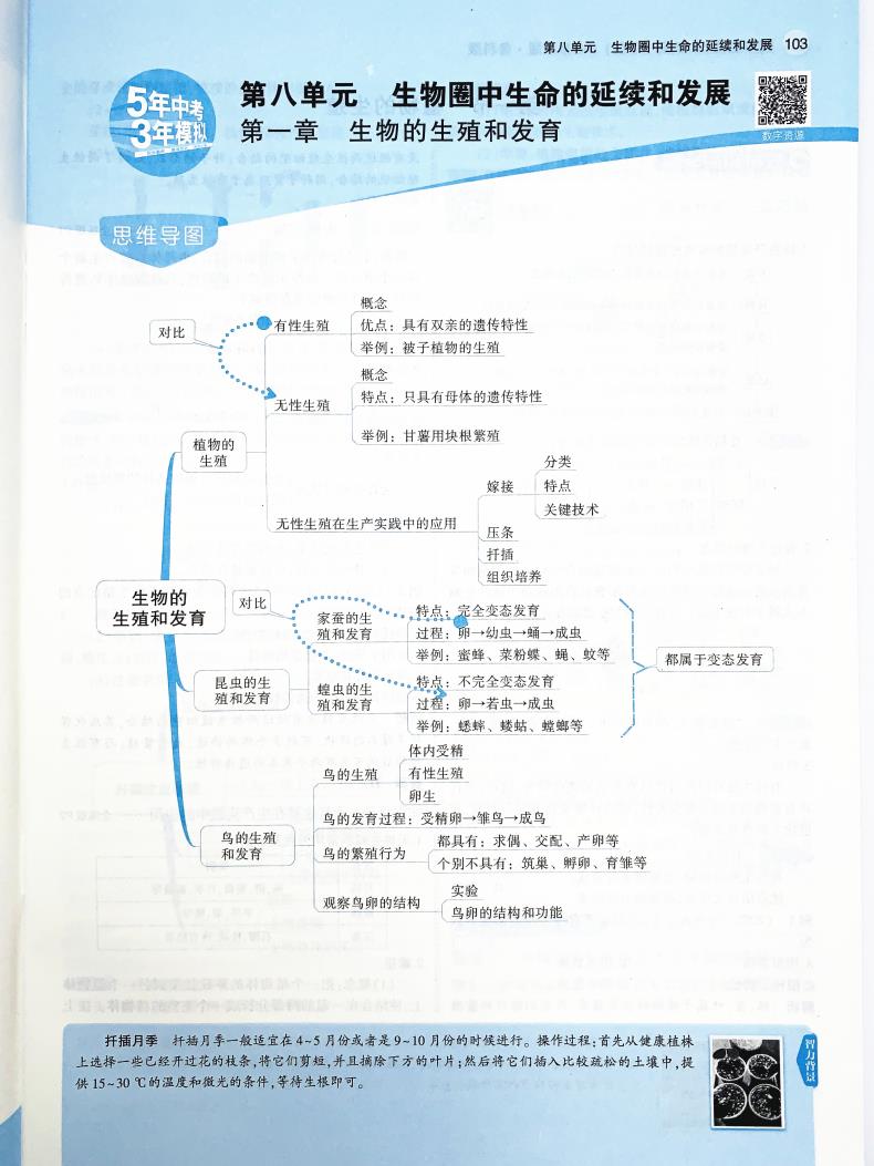2021版五年中考三年模拟八年级生物下鲁科 5年中考3年模拟8初三下生物五四制鲁科山东专版五三中考生物同步练习