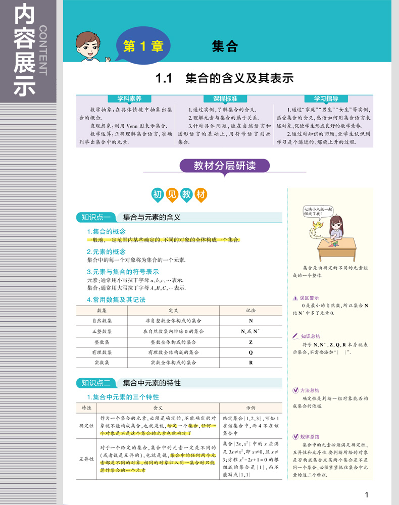2019年苏教版 同学教材 高中数学  必修一必修1