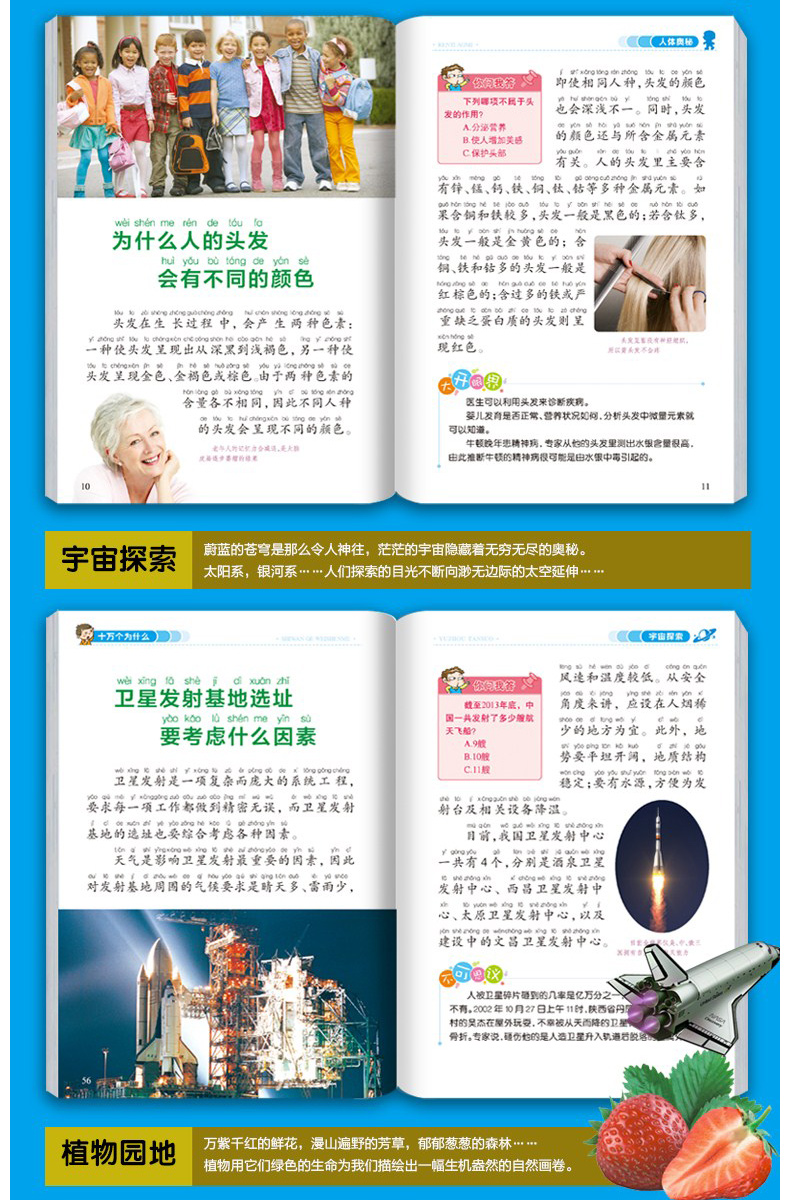 十万个为什么注音版（彩图套装8册）