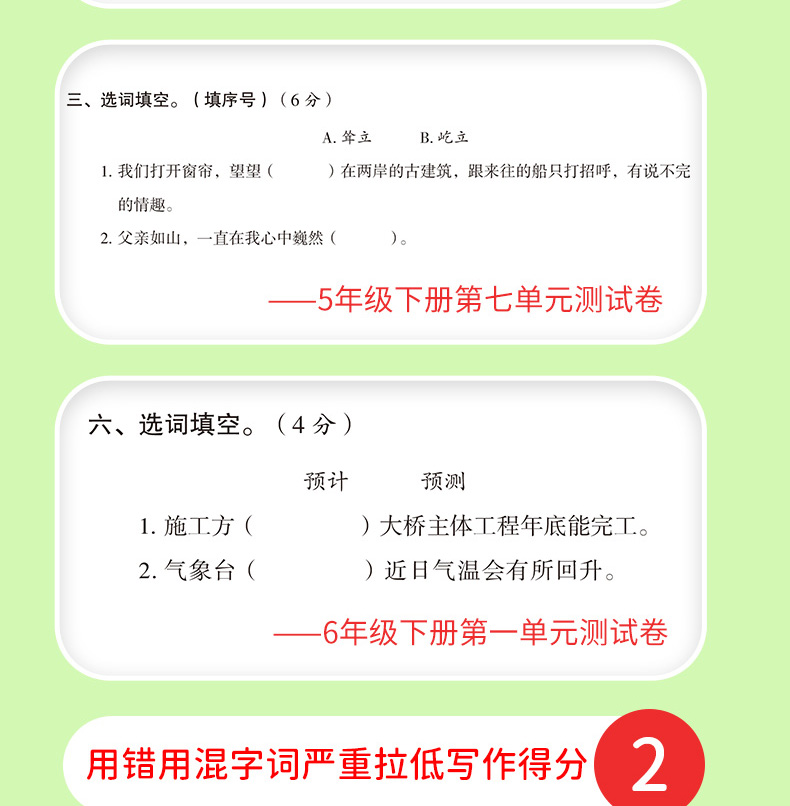易混易错字词训练大全
