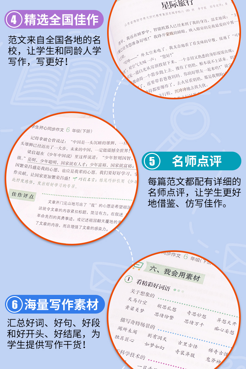 小学生开心同步作文六年级下册