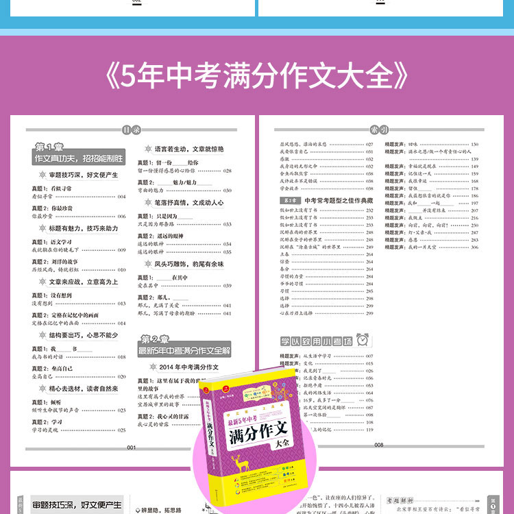 初中生中考满分作文第一工具书(共4本）