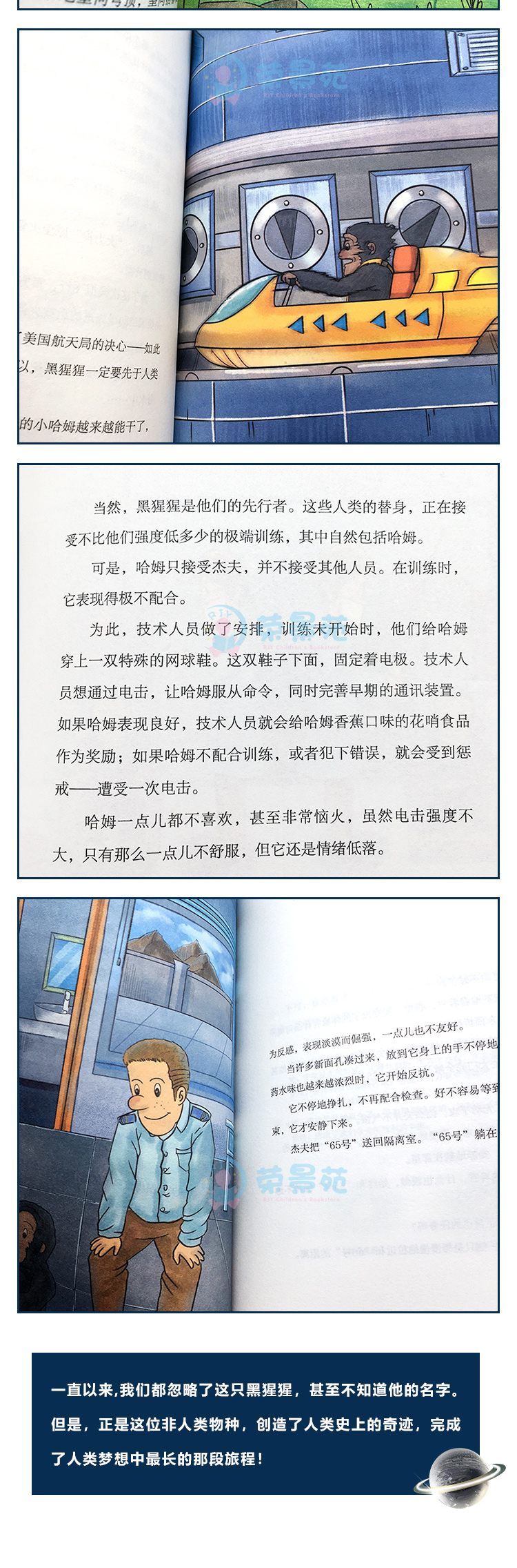 一只黑猩猩的宇宙史 正版彩色插图老师推荐中小学生一二三四五六年级课外阅读揭秘宇宙自然生命奥秘发展史人类进化科普百科绘本书