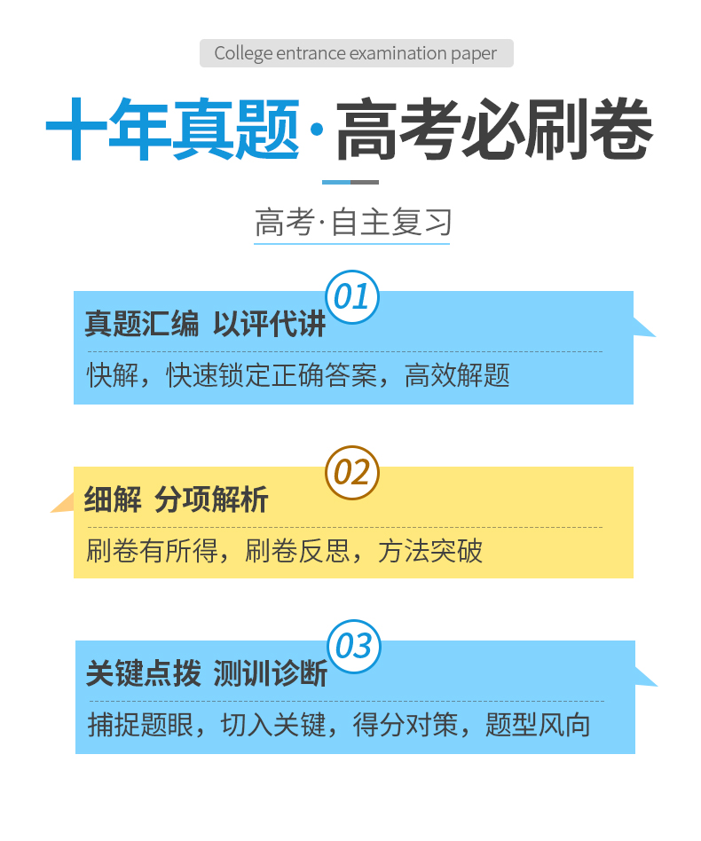 新版现货2021高考必刷卷十年真题理科全套理数语文英语理综2011-2020高考历年真题汇编高考必刷卷必刷题真题卷1高考真题全国卷理科