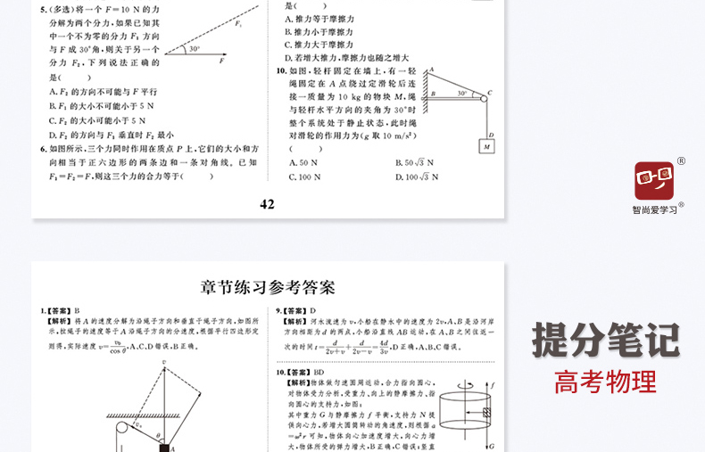 2021高考物理提分笔记 高考物理理科状元学霸笔记高中通用物理教辅书知识清单基础知识点五年高考三年狂做题型考点知识点归纳