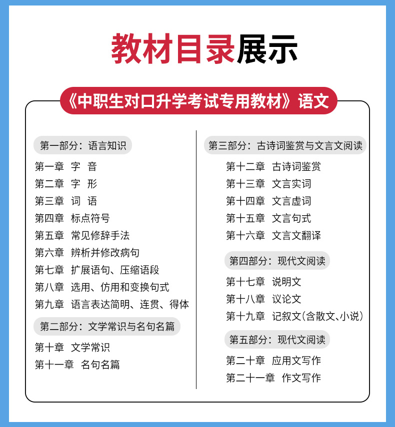2021年中职生对口升学河南版语文数学英语教材书历年真题模拟试卷职高升大专中职单招高考总复习资料中专考大专高职训练题