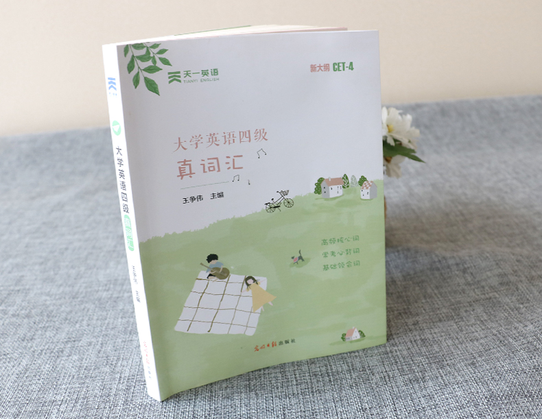 【天一小清新】大学英语四级真词汇cet4考试 四级英语词汇单词书新大纲英语四级考试新版词汇四级考试 英语四级词汇手册 小本