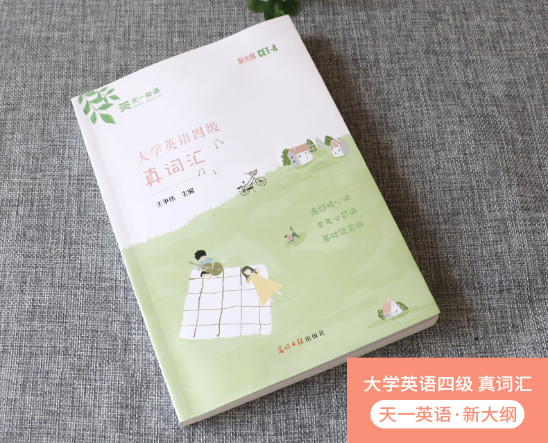 【天一小清新】大学英语四级真词汇cet4考试 四级英语词汇单词书新大纲英语四级考试新版词汇四级考试 英语四级词汇手册 小本