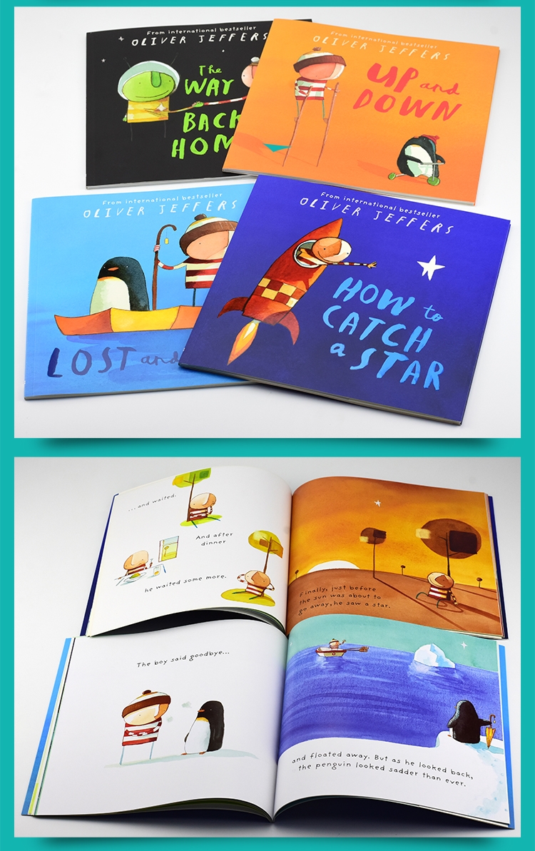 Oliver Jeffers 智慧小孩 亲子绘本4本 英文原版绘本 英文原版 幼儿英语阅读进阶 英语早教启蒙 英语启蒙绘本 w0823