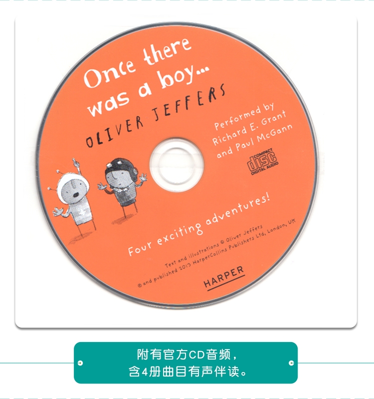 Oliver Jeffers 智慧小孩 亲子绘本4本 英文原版绘本 英文原版 幼儿英语阅读进阶 英语早教启蒙 英语启蒙绘本 w0823