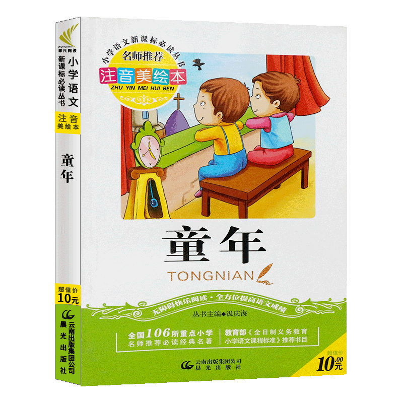 【童年】太阳鸟 彩图注音版 儿童文学名家经典书系 名著  儿童文学杂志儿童版 儿童文学系列丛书 童年书高尔基正版 w0816