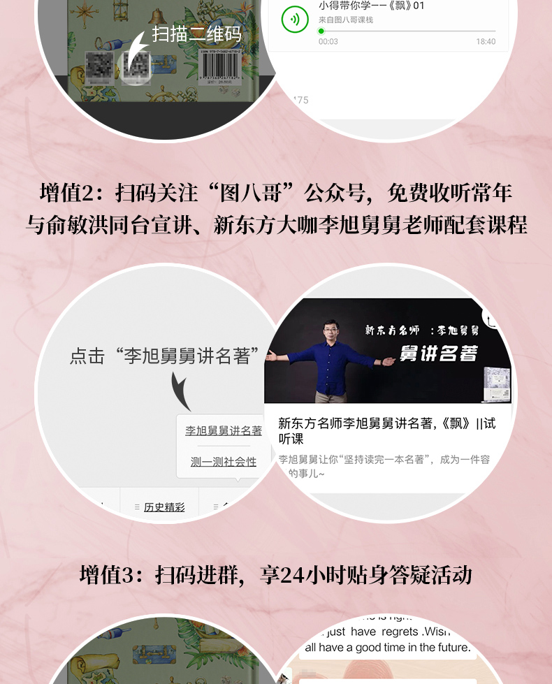 床头灯读物3000词英汉系列 了不起的盖茨比+呼啸山庄+飘+傲慢与偏见 心灵鸡汤中英对照双语英语读物入门课外自学