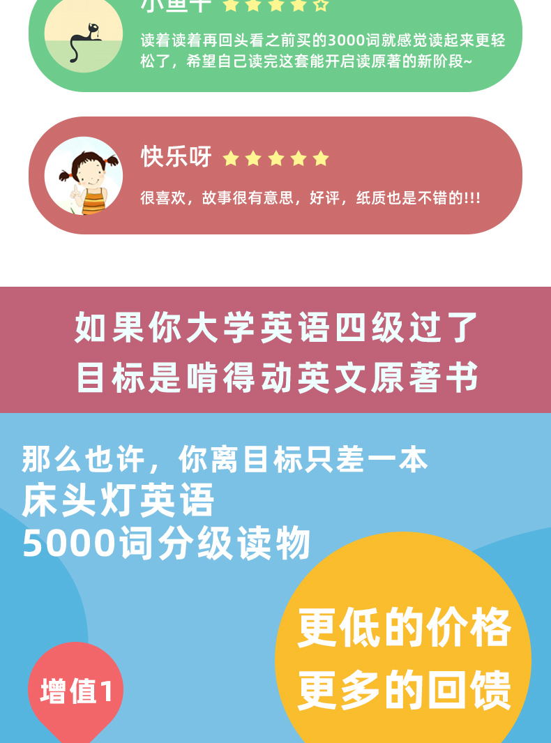 床头灯读物5000词英汉系列 纯真年代 心灵鸡汤中英对照双语英语读物入门课外自学可搭基督山伯爵  高老头