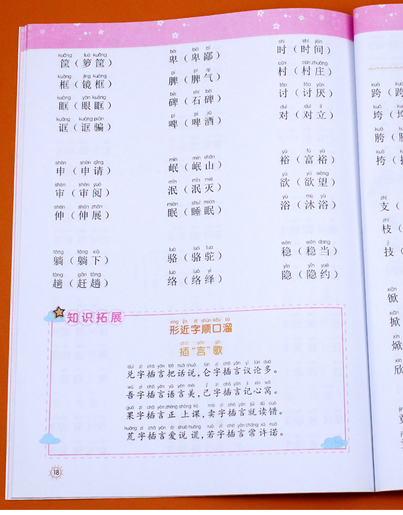 小学生形近字训练大全词语积累大全训练重叠词量词多音字近义反义形近成语四知识一年级二年级三aabb语文abab基础字词专项练习手册
