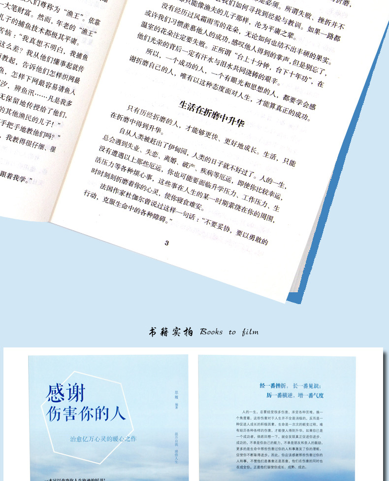 人生成长修炼课：感谢伤害你的人平装定价45吉林文史不抱怨一切都会好感谢折磨你的人别跟自己过不去总有一次流泪瞬间正版书籍