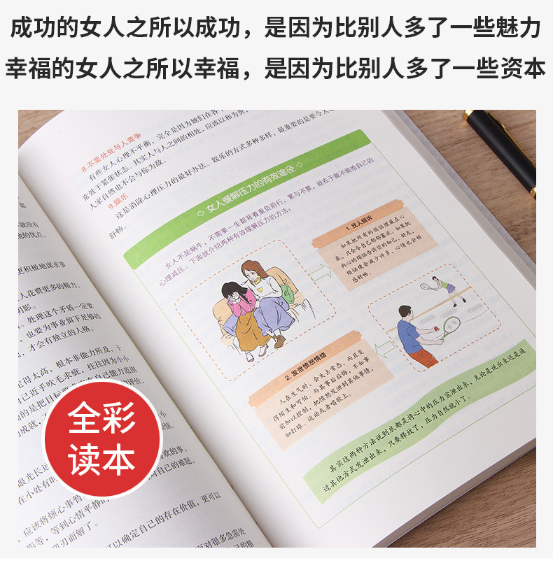 女人的魅力与资本（彩图典藏版）气质修养提升 适合女人看的书 做个内心强大的女人 女性读物 励志书籍