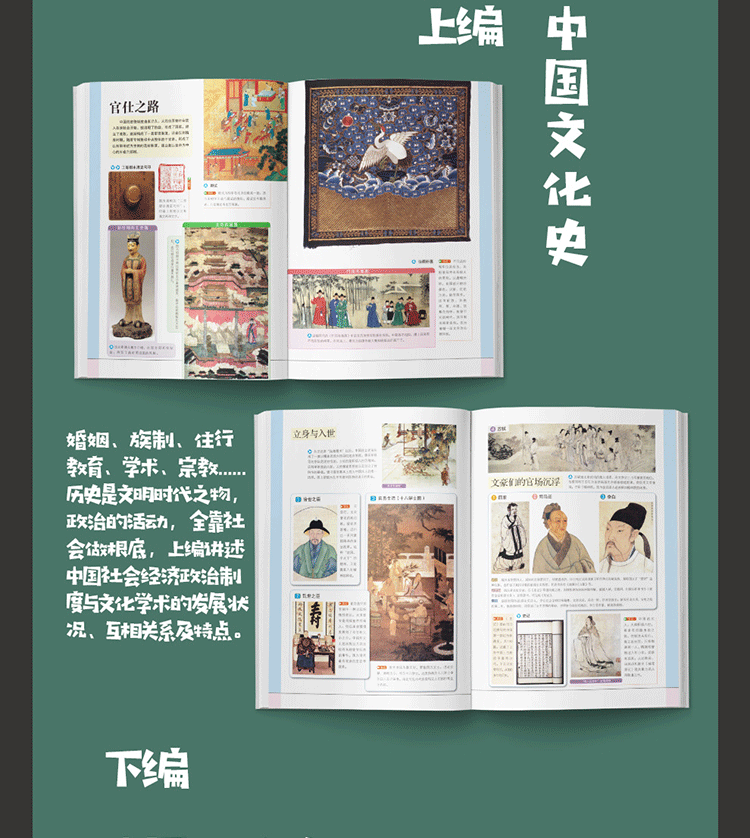 全3册图说中国史欧洲史世界趣味谜题青少版中国世界历史故事书籍上下五千年古代史唐宋明清朝史第一二次世界大战争吕思勉