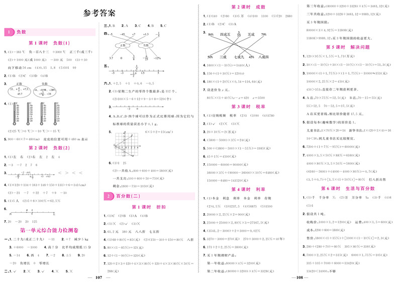 2020新版阳光同学六年级下册课时优化作业语文数学英语全套人教版