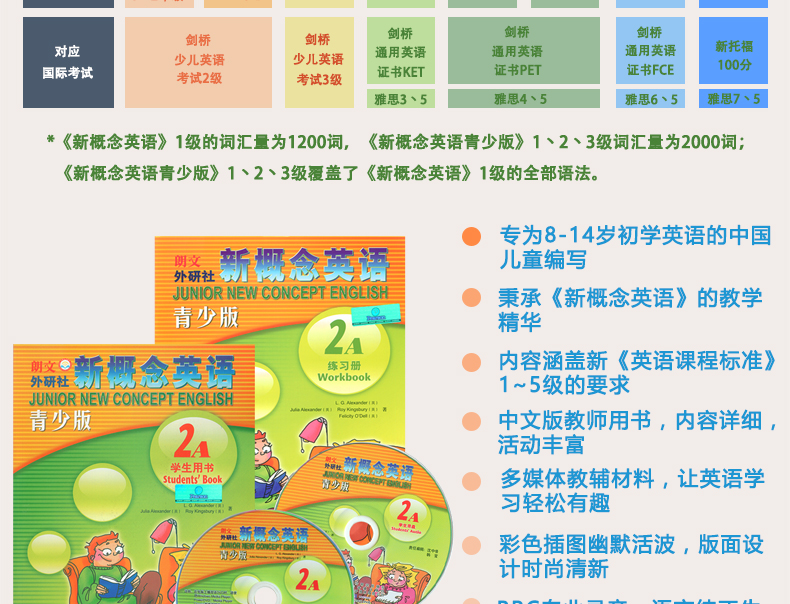 朗文外研社 新概念英语青少版2A 全套