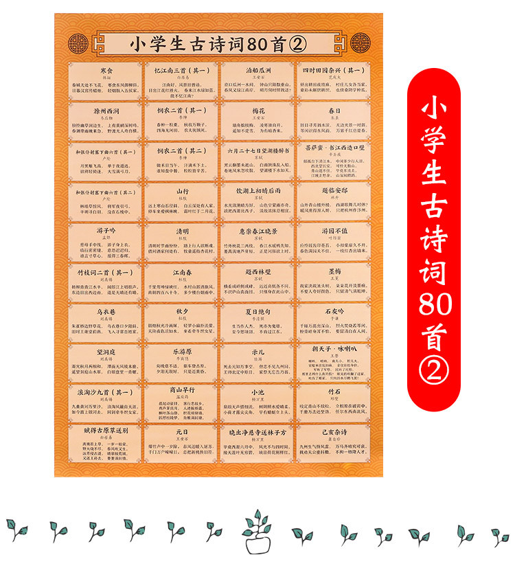 全14张小学教辅挂图3-6-12岁声母拼音字母故事成语乘法口诀表