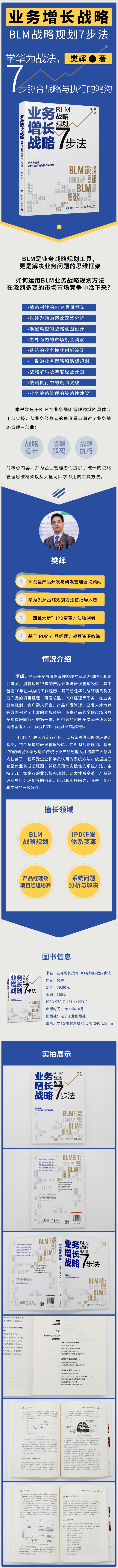 业务增长战略 : BLM战略规划7步法 樊辉 著 电子工业出版社