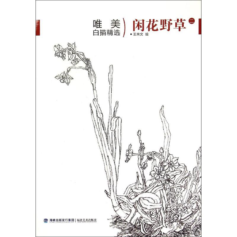 唯美白描精选(闲花野草.2-王来文 绘 著作-卖贝商城