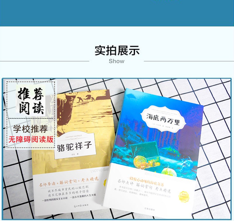 海底两万里 简爱 初高中小学生版原著完整版