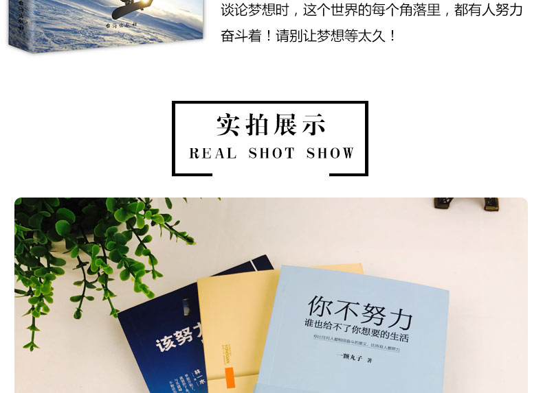 别在该努力的时候只谈梦想+你不努力谁也给不了你想要的生活+你若不勇敢谁替你坚强