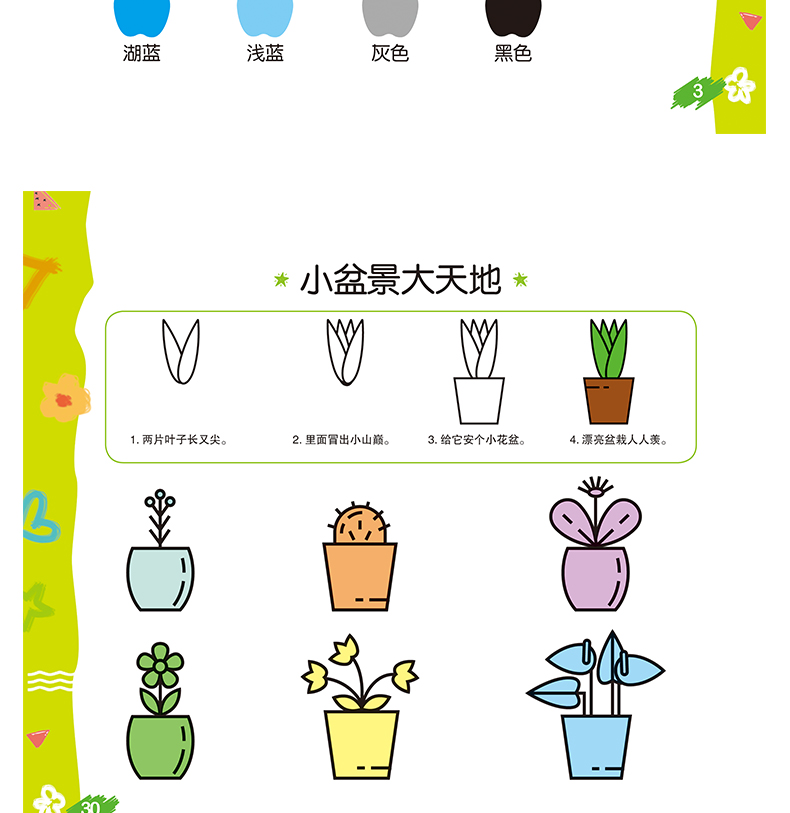 儿童简笔画大全套4册 3-4-5-6岁幼儿园小中大班宝宝入门分步零基础学画画