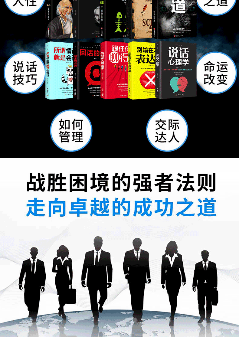 受益一生的10本书鬼谷子墨菲定律狼道全集人性的弱点优点全套羊皮卷原著正版