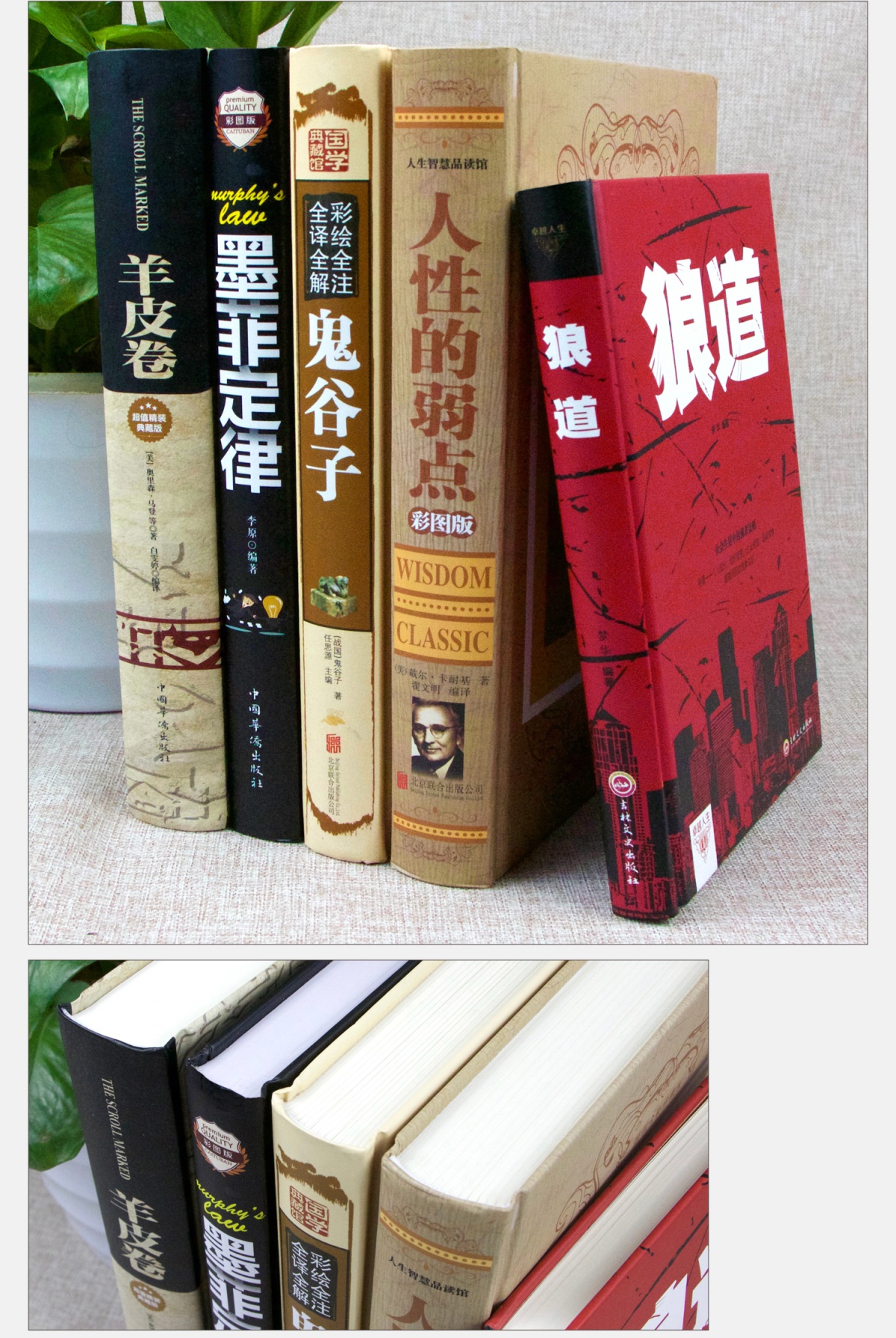 书籍 畅销书 狼道全套5册 墨菲定律正版包邮全集原著 鬼谷子人性的弱点卡耐基 羊皮卷莫非墨非