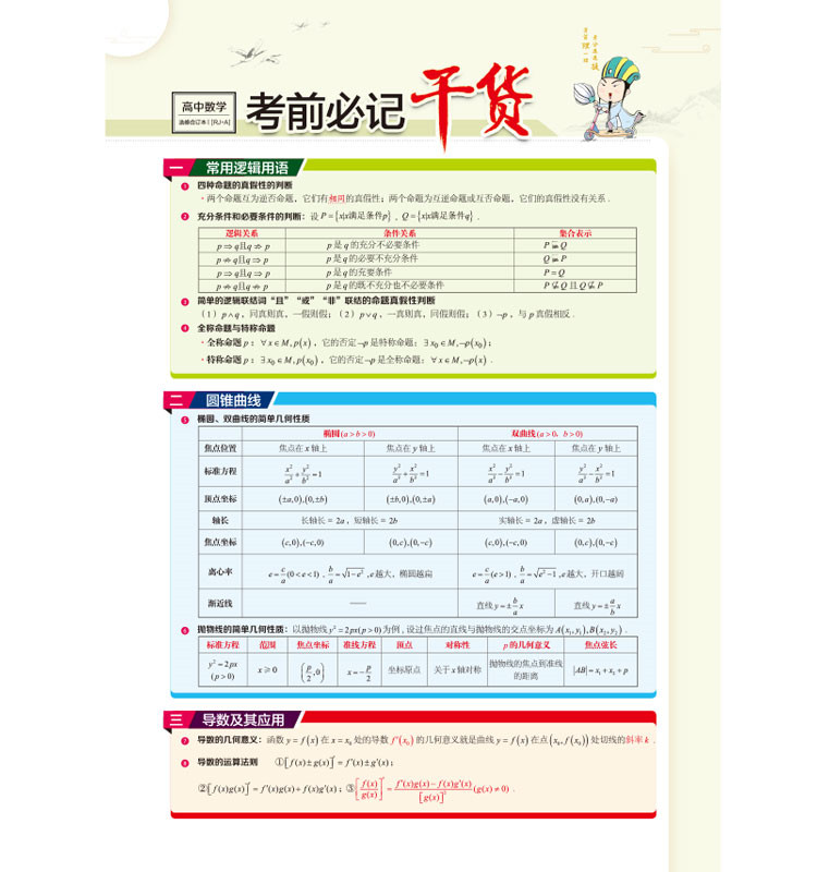 官方正版授权 中学教材全解 数学 人教A版 选修合订本1-1和1-2 学案版