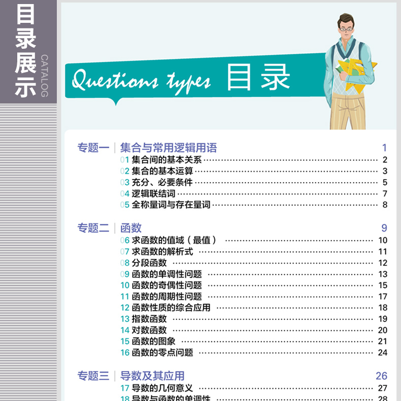 官方正版授权 题型清单 数学 通用版 含题型清单和题型训练2本