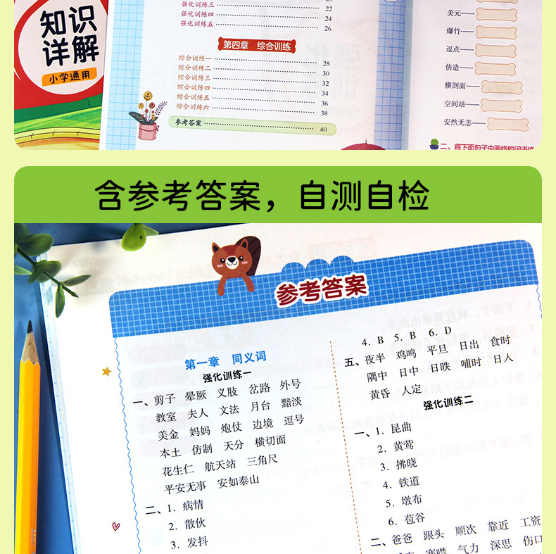 同义词近义词反义词训练大全 知识详解+强化训练(全2册)